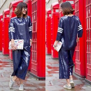 Tibi Cropped Sequin Pants ✨